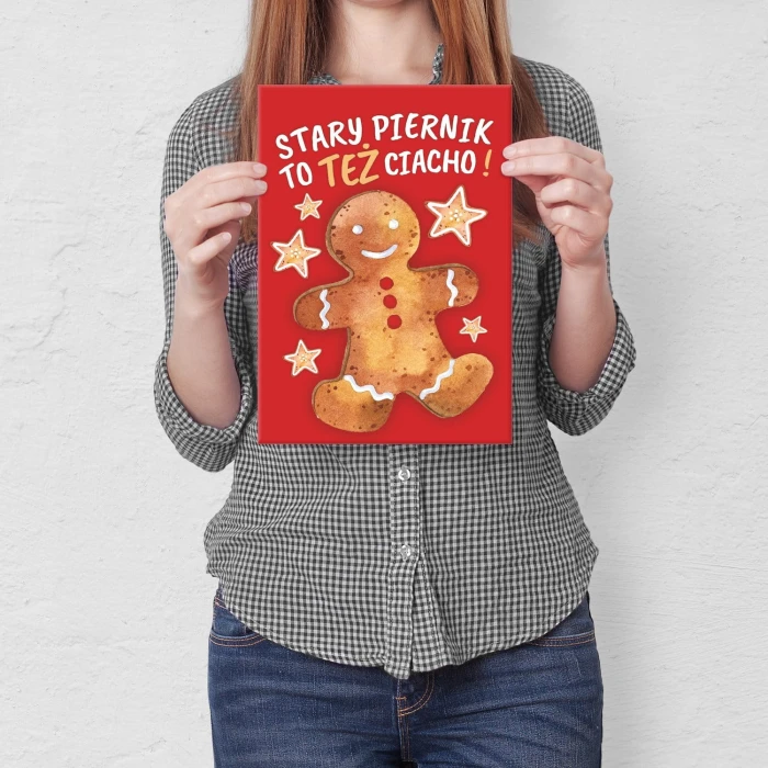 Plakat metalowy Stary piernik Prezent