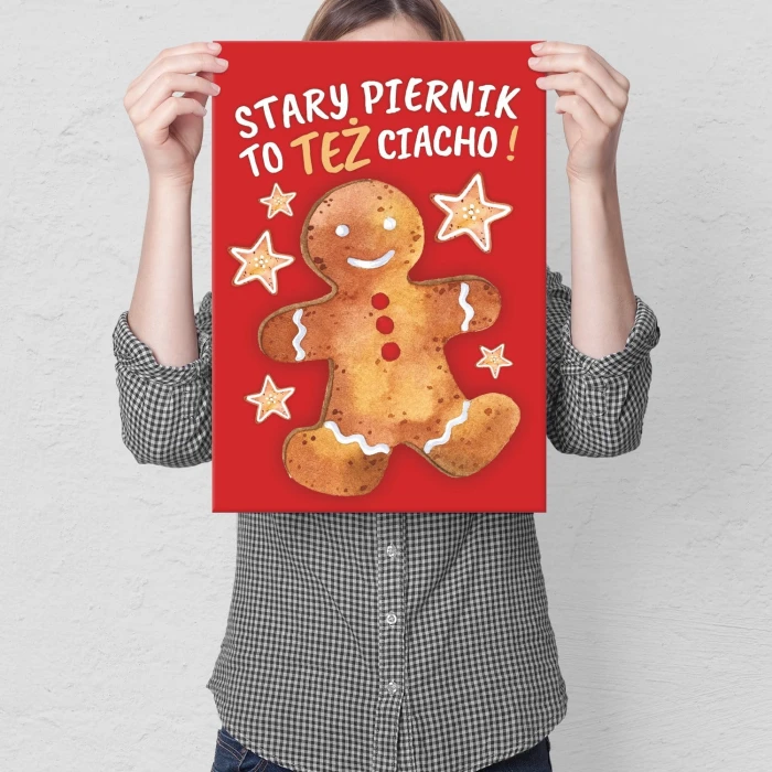 Plakat metalowy Stary piernik Prezent