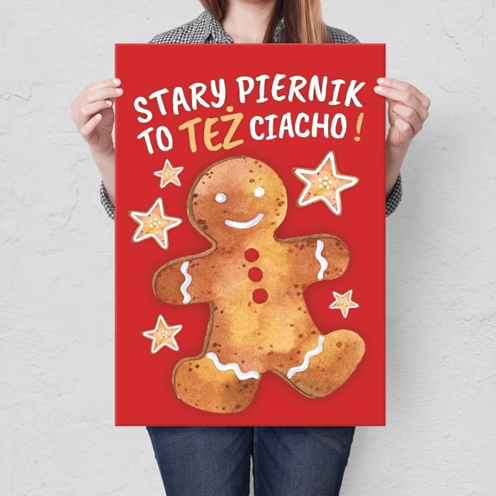 Plakat metalowy Stary piernik Prezent
