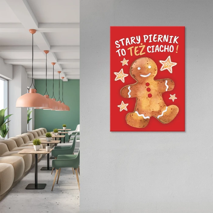 Plakat metalowy Stary piernik Prezent