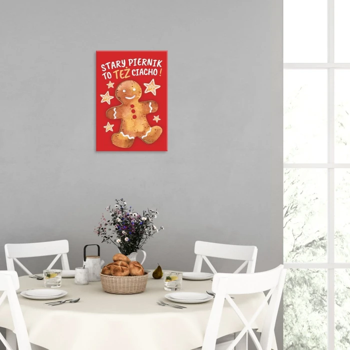 Plakat metalowy Stary piernik Prezent