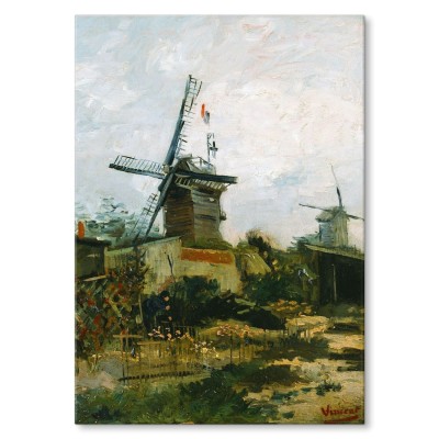 Poster metal Windmills van Gogh gift