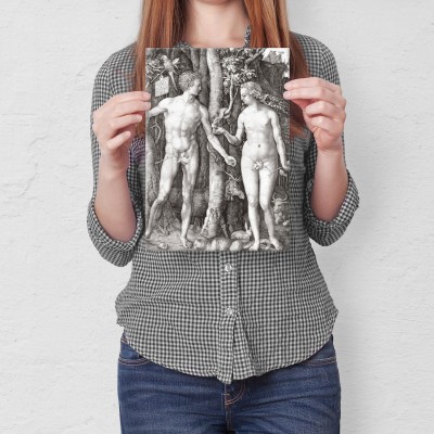 Plakat metalowy Adam Eve Albrecht Durer Prezent