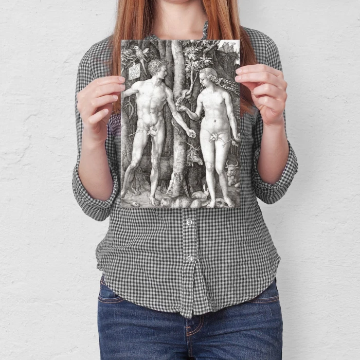 Poster metal Adam Eve Albrecht Durer gift