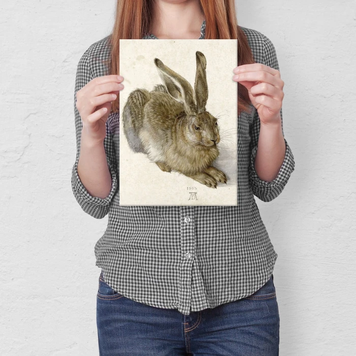 Plakat metalowy Young Hare Durer Prezent