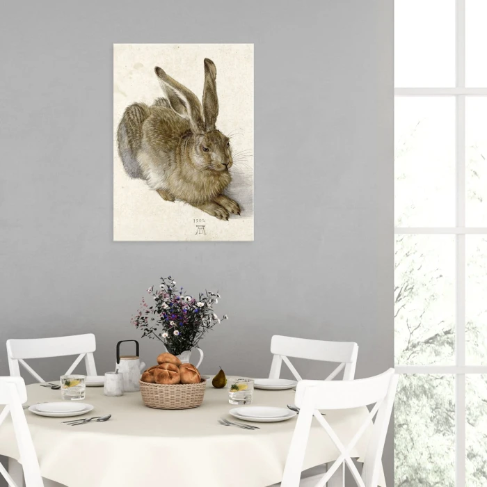 Poster metal Young Hare Durer gift
