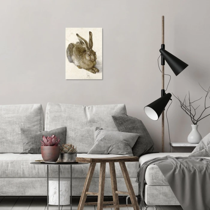 Poster metal Young Hare Durer gift
