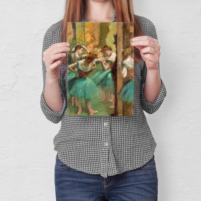 Plakat metalowy Dancers pink Edgar Degas Prezent