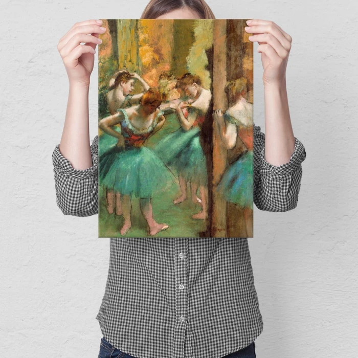 Plakat metalowy Dancers pink Edgar Degas Prezent