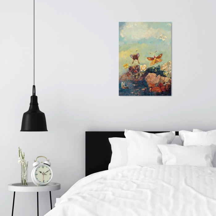 Poster metal Butterflies Odilon Redon gift