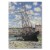Plakat metalowy Boat lying Monet Prezent