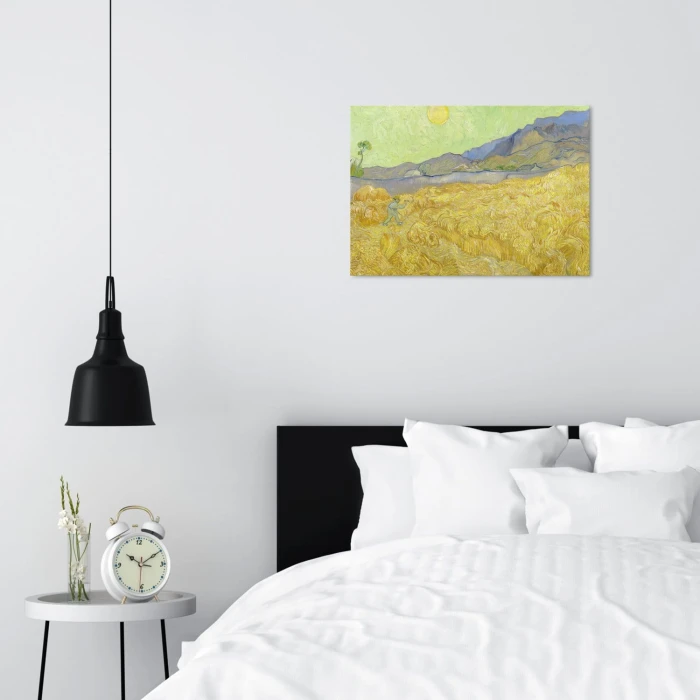 Poster metal Wheatfield van Gogh gift