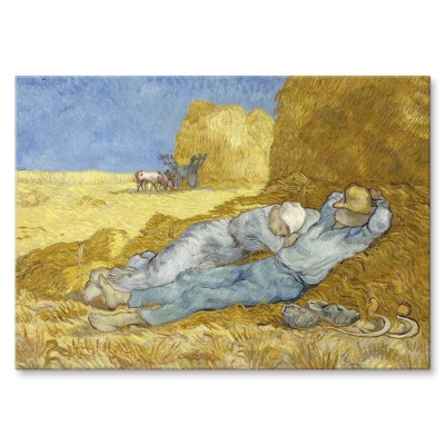 Plakat metalowy The siesta van Gogh Prezent