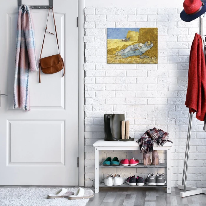 Poster metal The siesta van Gogh gift