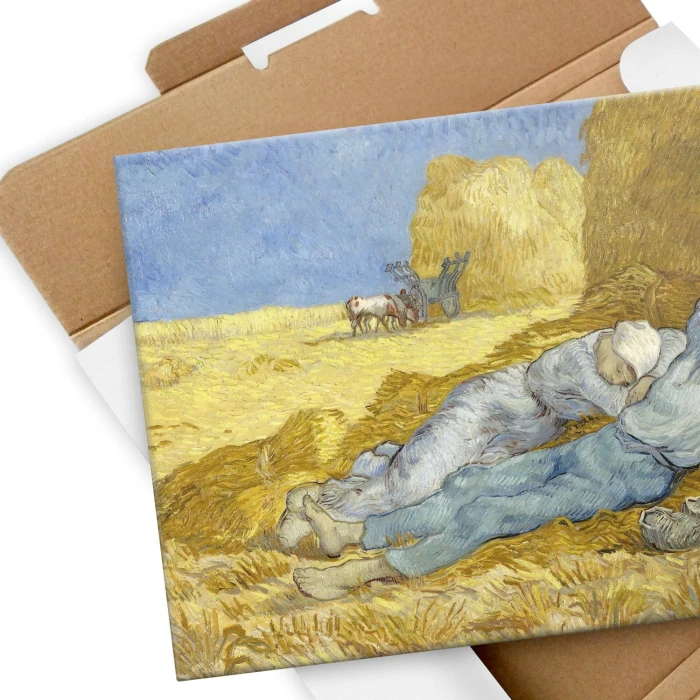 Poster metal The siesta van Gogh gift