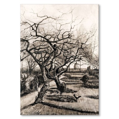 Poster metal Parsonag Garden van Gogh gift