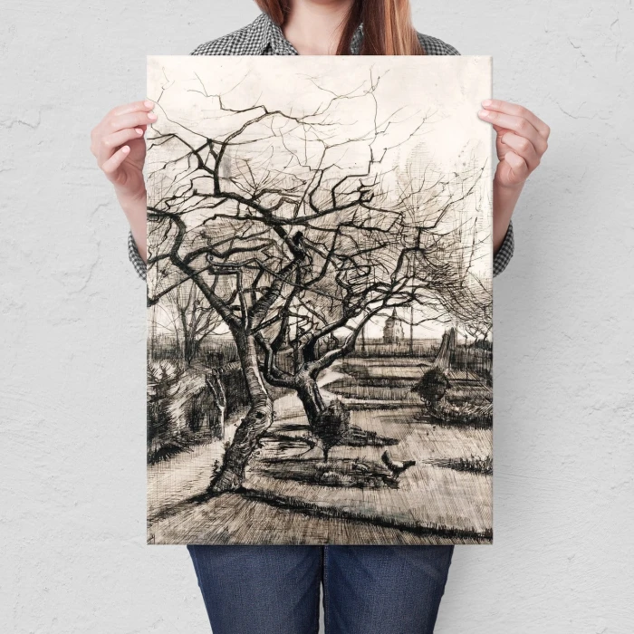 Poster metal Parsonag Garden van Gogh gift