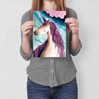 Plakat metalowy Jednorożec Prezent