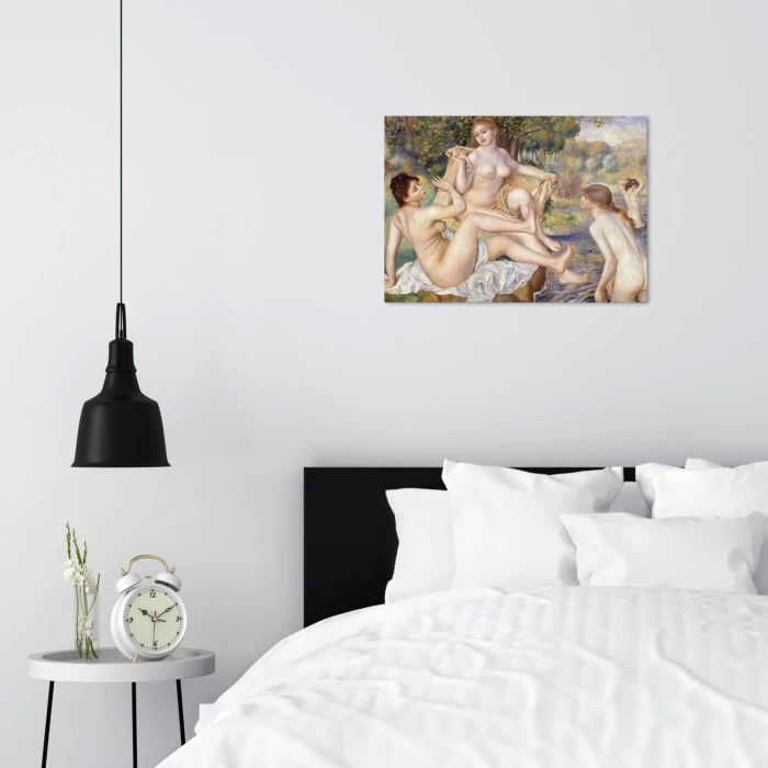 Poster metal Large bathers Renoir gift
