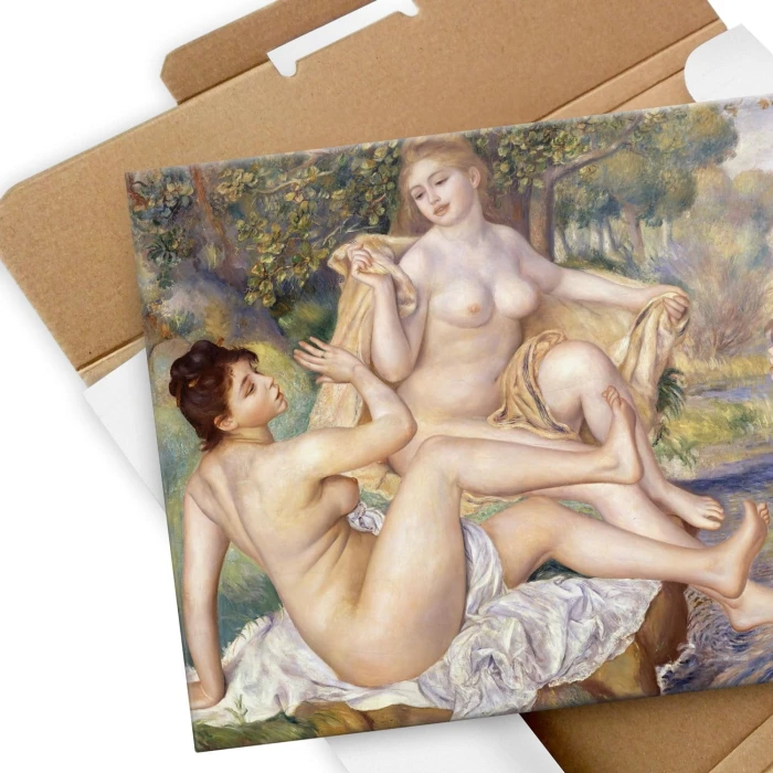 Poster metal Large bathers Renoir gift