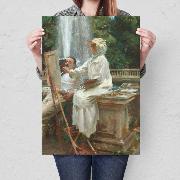 Plakat metalowy Fountain John Sargent Prezent