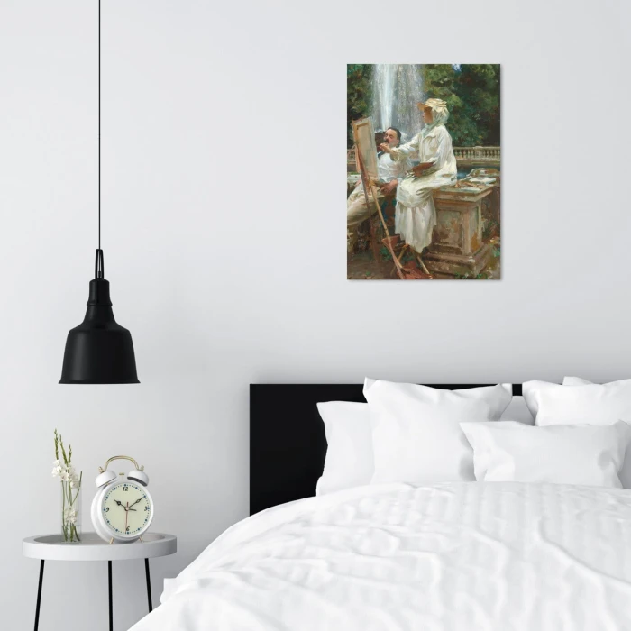 Plakat metalowy Fountain John Sargent Prezent