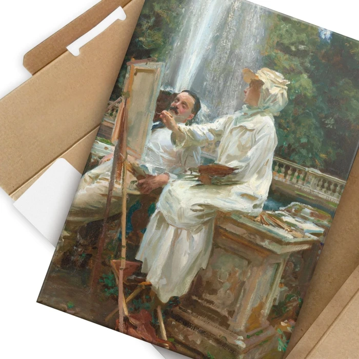 Plakat metalowy Fountain John Sargent Prezent