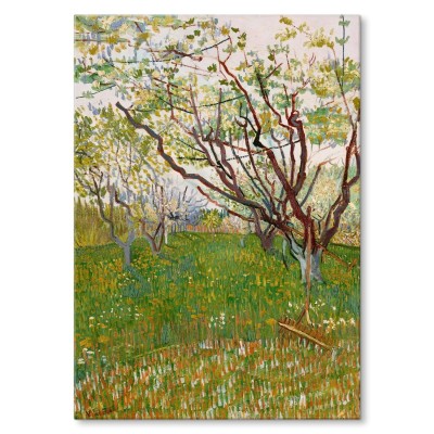 Poster metal Flowering orchard van Gogh gift