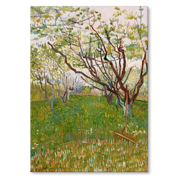 Plakat metalowy Flowering orchard van Gogh Prezent