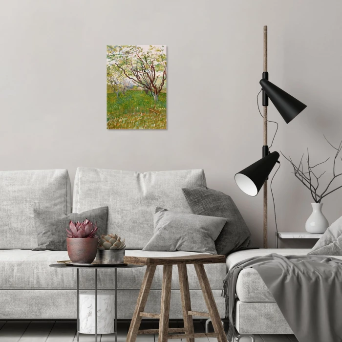Plakat metalowy Flowering orchard van Gogh Prezent