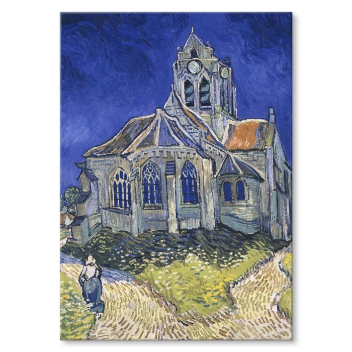 Poster metal Church Auvers van Gogh gift
