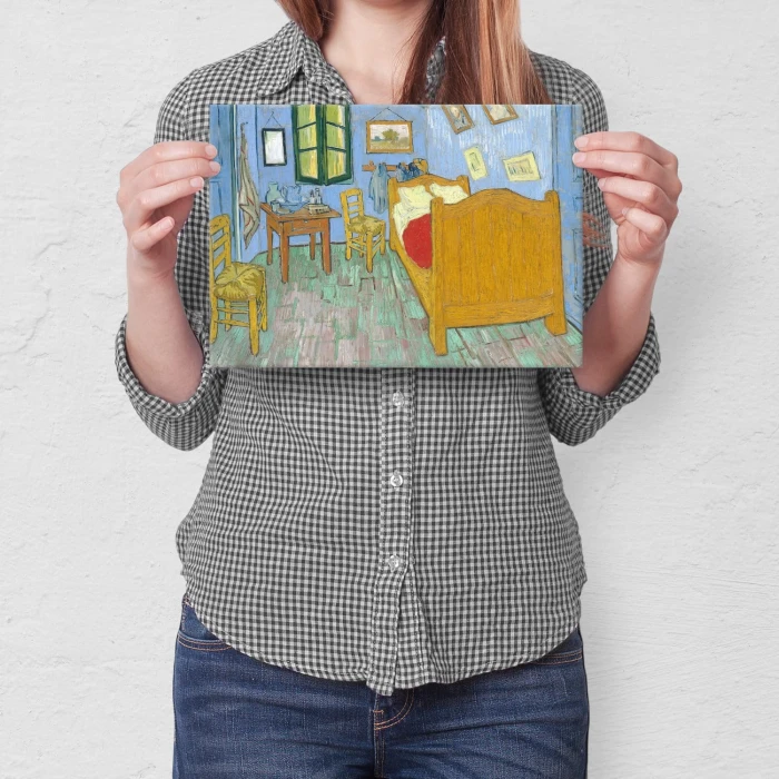 Poster metal Bedroom van Gogh gift