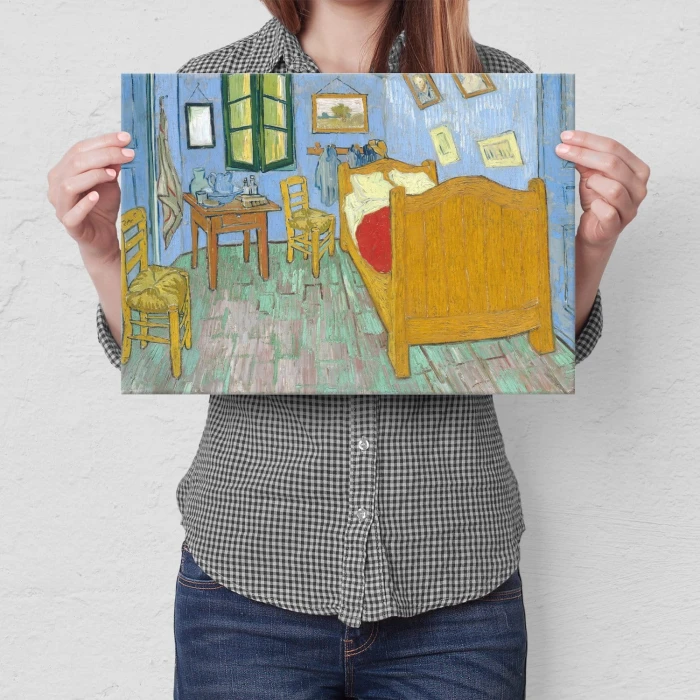 Poster metal Bedroom van Gogh gift