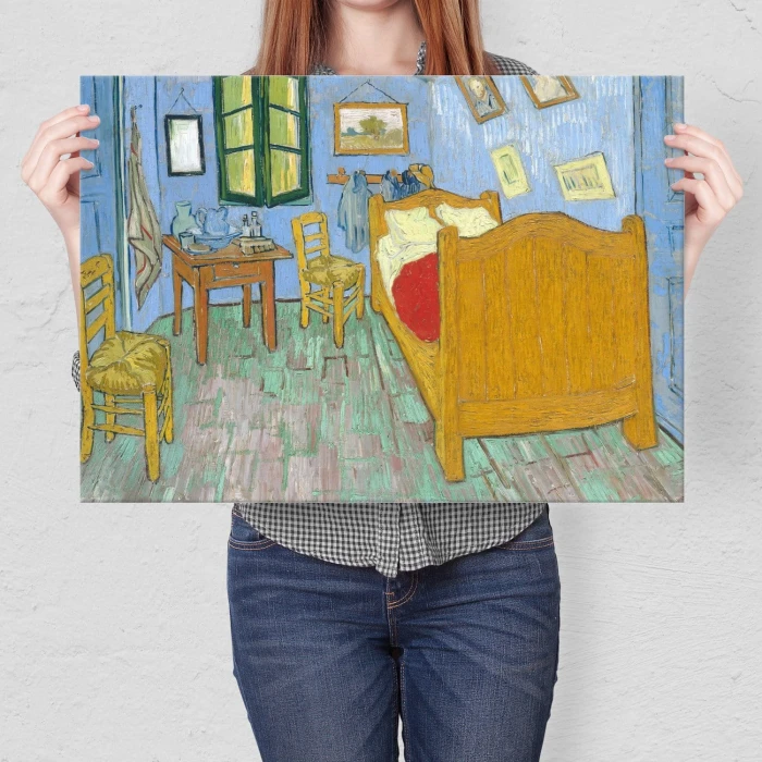 Poster metal Bedroom van Gogh gift