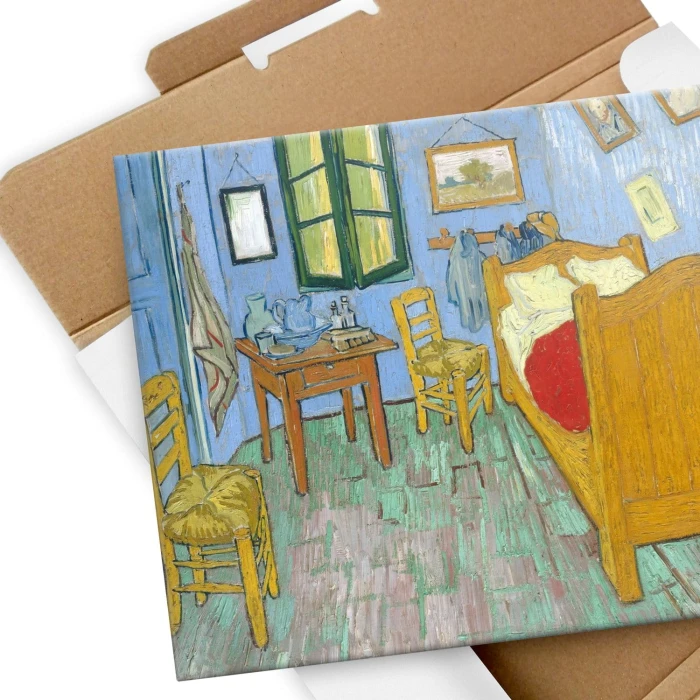 Poster metal Bedroom van Gogh gift