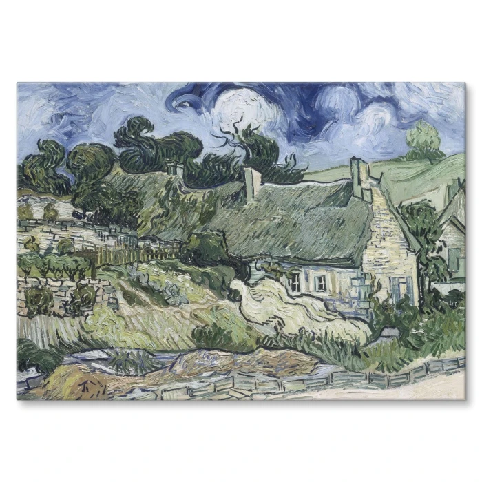 Poster metal Cottages Van Gogh gift