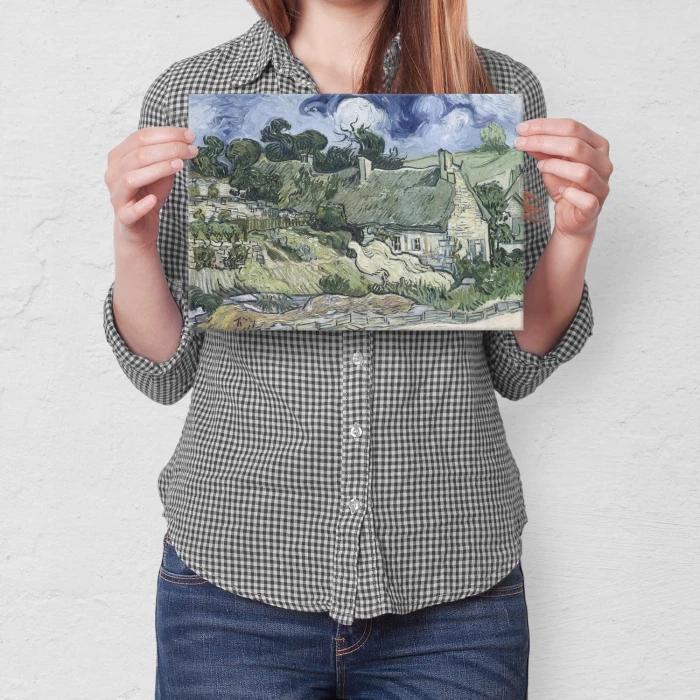 Poster metal Cottages Van Gogh gift
