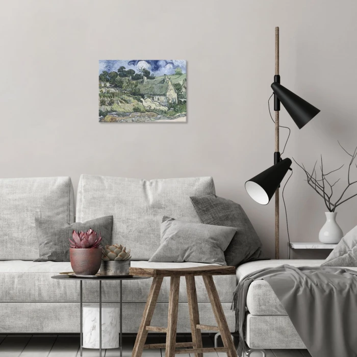 Poster metal Cottages Van Gogh gift