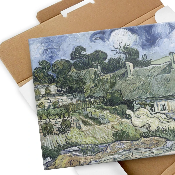 Poster metal Cottages Van Gogh gift