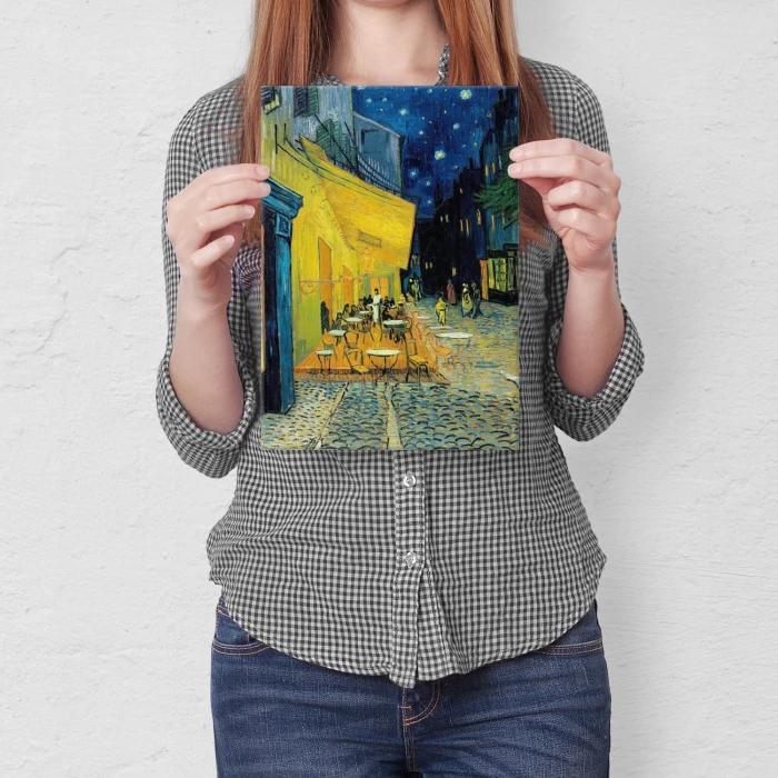 Poster metal Cafe Night van Gogh gift