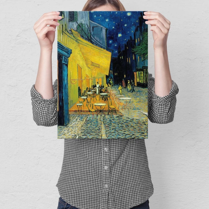 Plakat metalowy Cafe Night van Gogh Prezent
