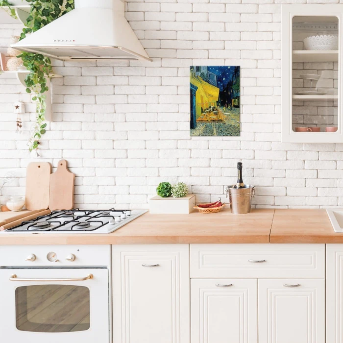 Plakat metalowy Cafe Night van Gogh Prezent