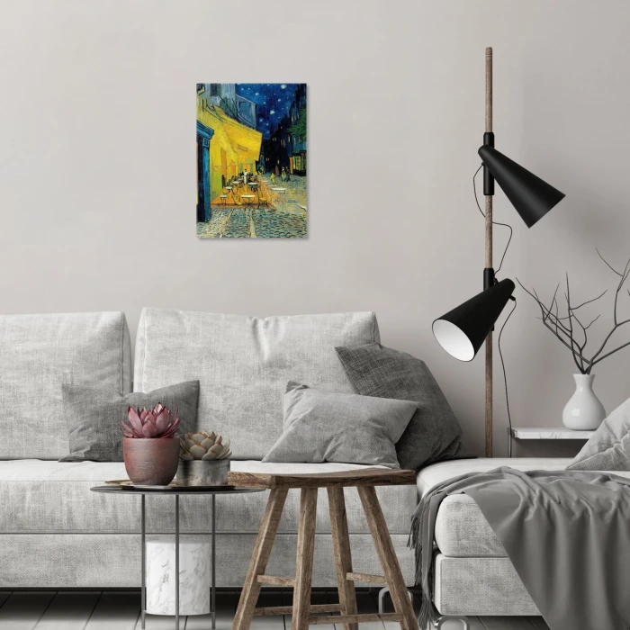 Plakat metalowy Cafe Night van Gogh Prezent