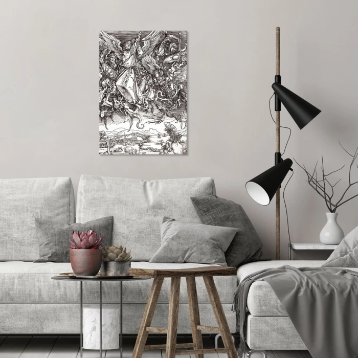 Plakat metalowy Dragon Apocalipse Durer Prezent