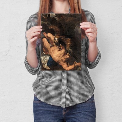 Plakat metalowy Prometheus Rubens Prezent