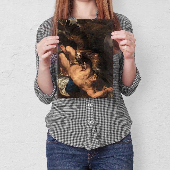 Poster metal Prometheus Rubens gift