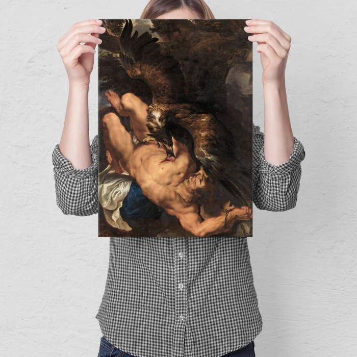 Plakat metalowy Prometheus Rubens Prezent