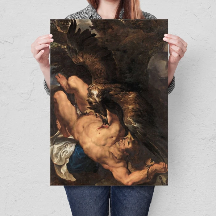 Poster metal Prometheus Rubens gift