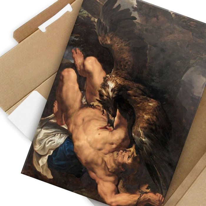 Plakat metalowy Prometheus Rubens Prezent