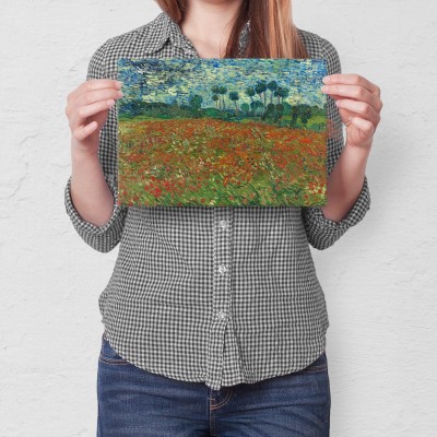 Plakat metalowy Poppy field van Gogh Prezent